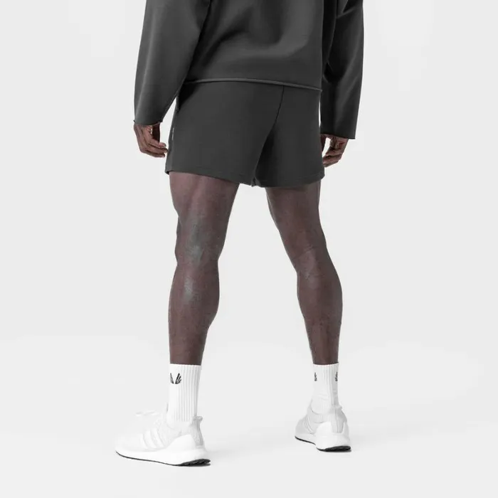 ASRV Shorts Men Waffle Knit Sweat Short Space Grey