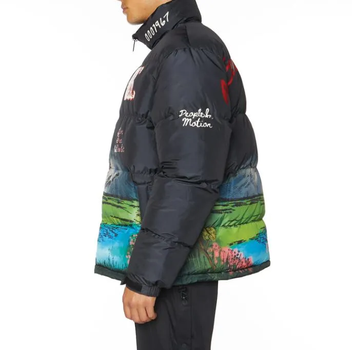 Authentic Finreol Puffer Jacket 8211 Black Black Men Kappa Jackets