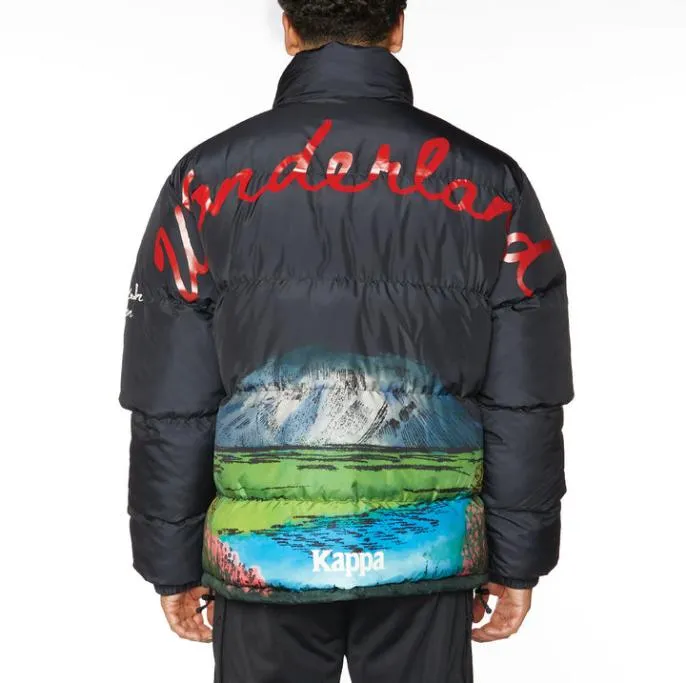 Authentic Finreol Puffer Jacket 8211 Black Black Men Kappa Jackets