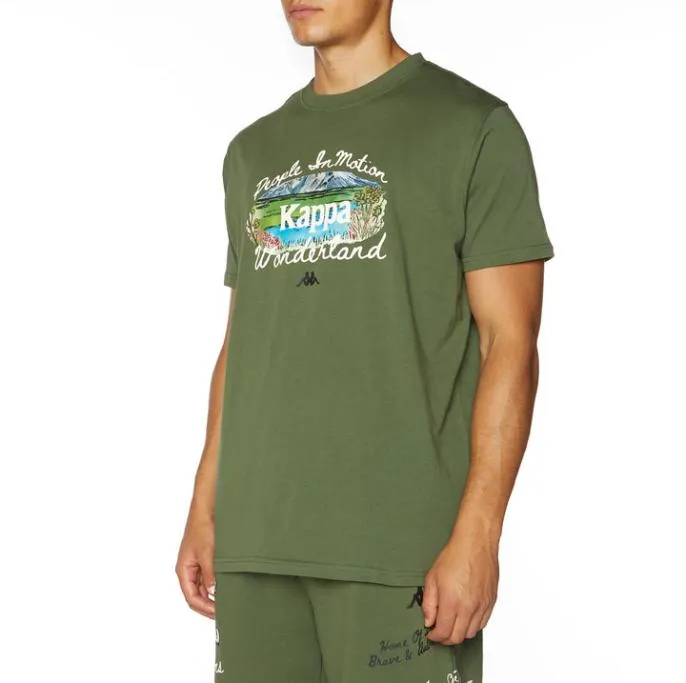 Authentic Freezel TShirt 8211 Green Green Men Kappa TShirts