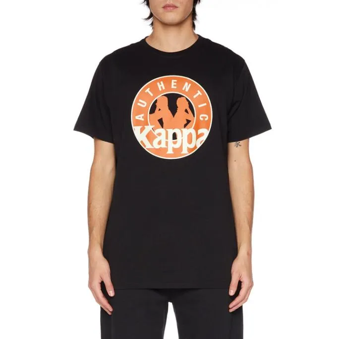Authentic Leen TShirt 8211 Jet Black Jet Black Men Kappa TShirts