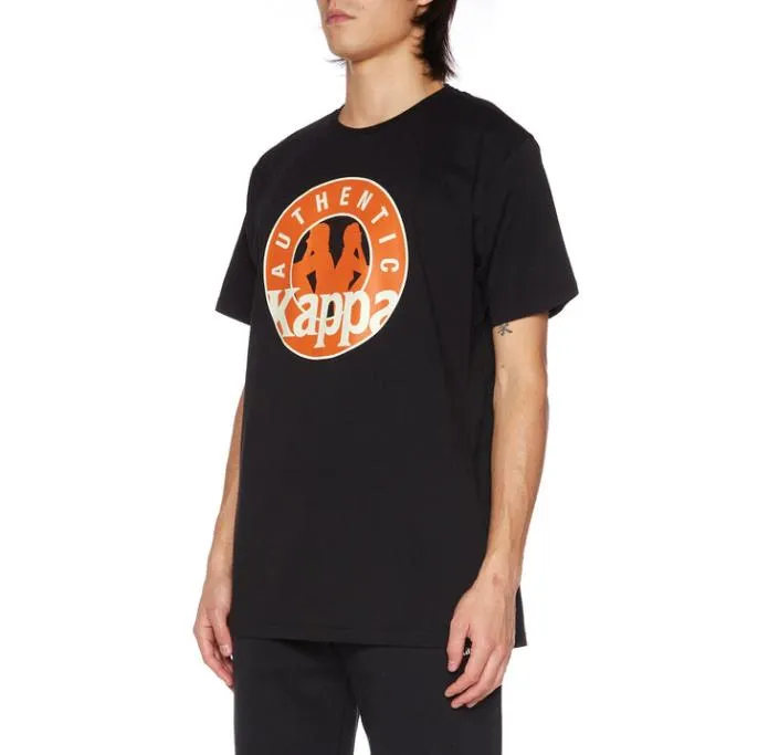 Authentic Leen TShirt 8211 Jet Black Jet Black Men Kappa TShirts