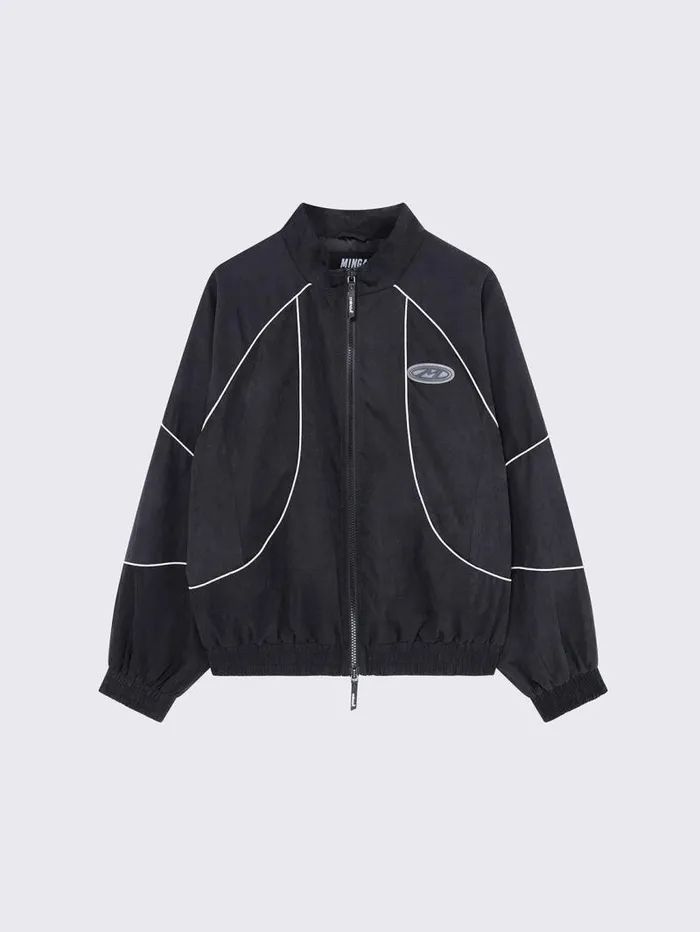 Awake Black Windbreaker Jacket Women Minga London Jackets