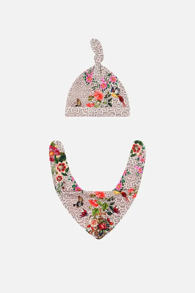 BABIES BIB AND BEANIE SET LEOS BOUQUET Leos Bouquet Kids Camilla Baby