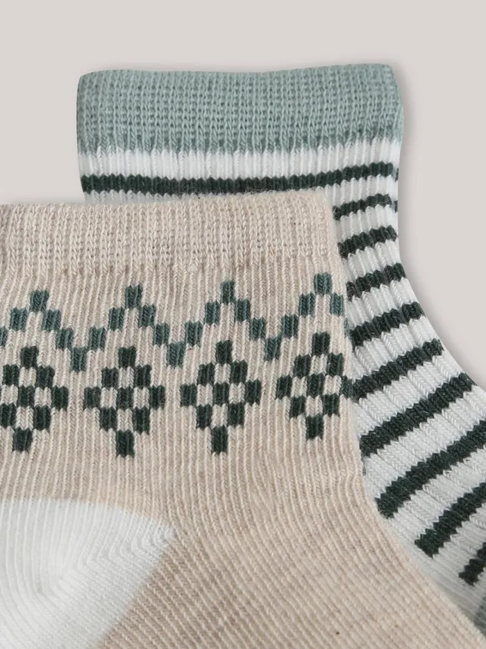 Baby Baby Girl Cyrillus Pack Of 2 Socks Vert Chasse