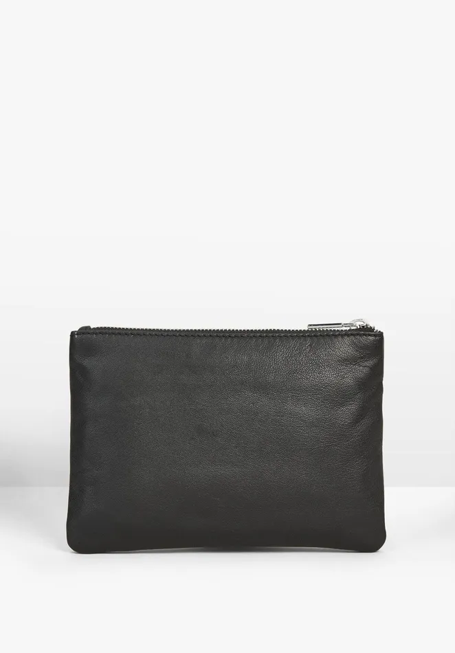 Bags Women Hush Auburn Leather Pouch Black