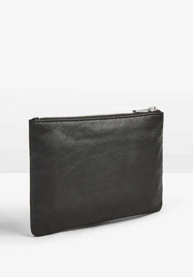 Bags Women Hush Auburn Leather Pouch Black
