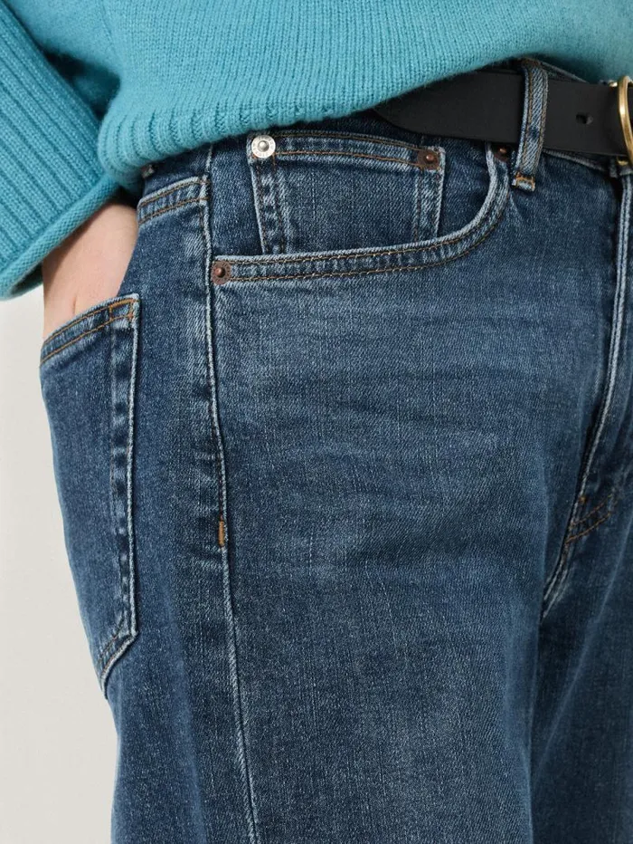 Balfour Long Wide Leg Jean Vintage Mid Blue Women Jigsaw Denim