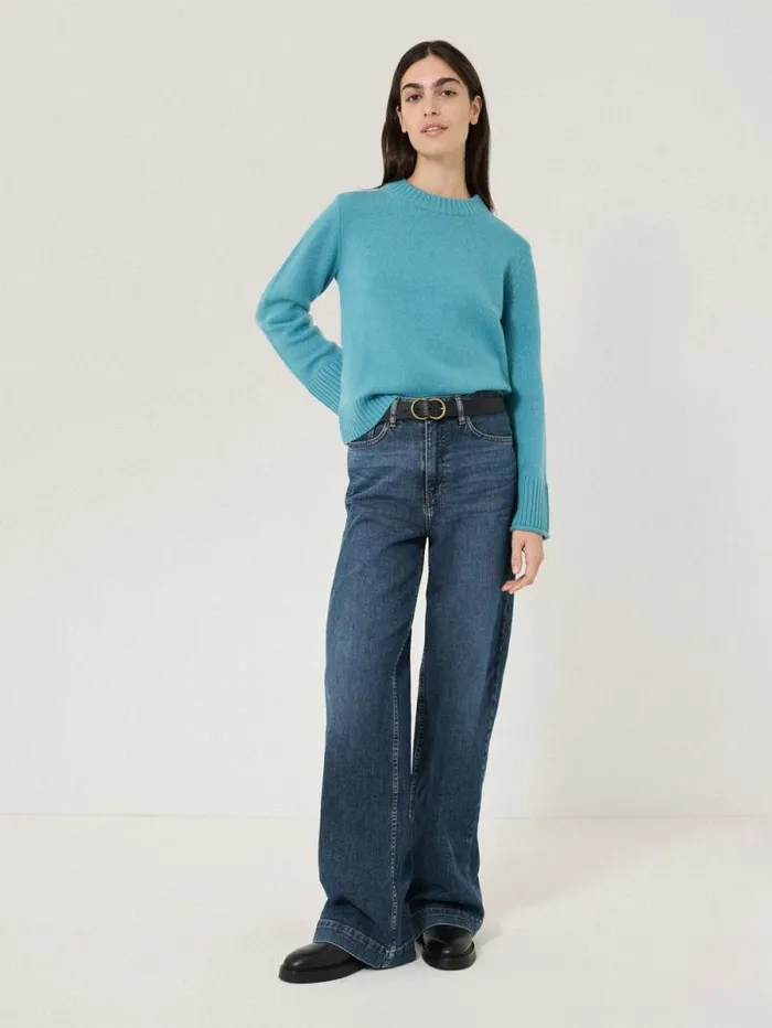 Balfour Long Wide Leg Jean Vintage Mid Blue Women Jigsaw Denim