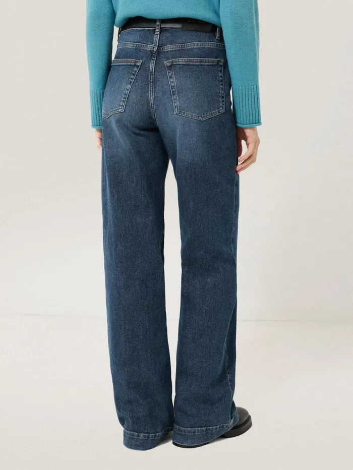 Balfour Long Wide Leg Jean Vintage Mid Blue Women Jigsaw Denim