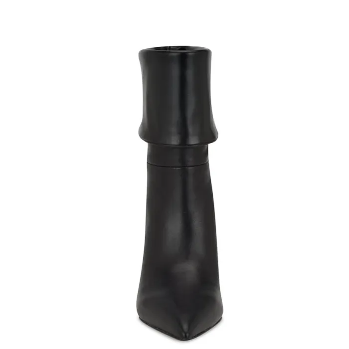 Bayli Cuffed Dress Booties Black Leather Women Nine West Boots and Booties Bayli Cuffed Dress Booties Black Leather Women Nine West Boots and Booties