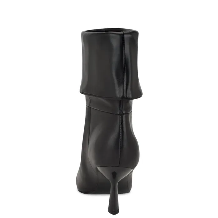 Bayli Cuffed Dress Booties Black Leather Women Nine West Boots and Booties Bayli Cuffed Dress Booties Black Leather Women Nine West Boots and Booties