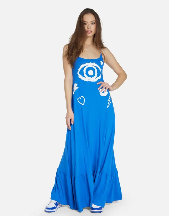 Beatrix Painted Evil Eye Ultramarine Women Lauren Moshi Dresses