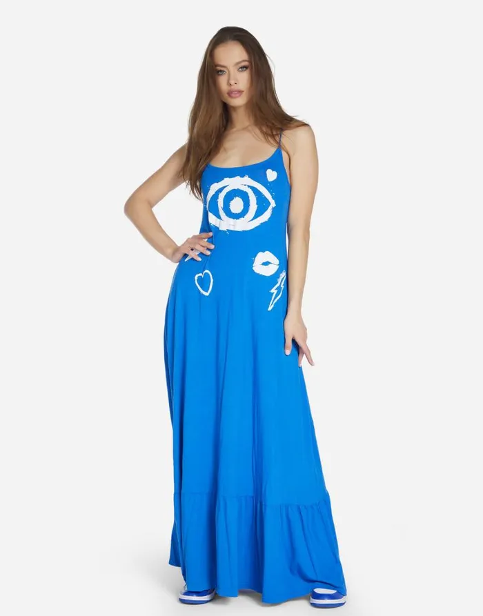 Beatrix Painted Evil Eye Ultramarine Women Lauren Moshi Dresses