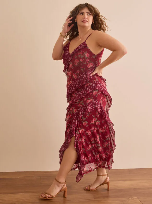 Berkley Ruffle Maxi Dress Burgundy Women Altar039d State Dresses Berkley Ruffle Maxi Dress Burgundy Women Altar039d State Dresses