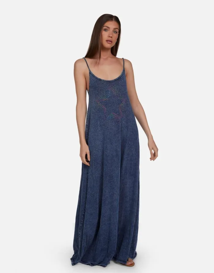 Berna Neon Stud Starburst Acid Denim Women Lauren Moshi Dresses