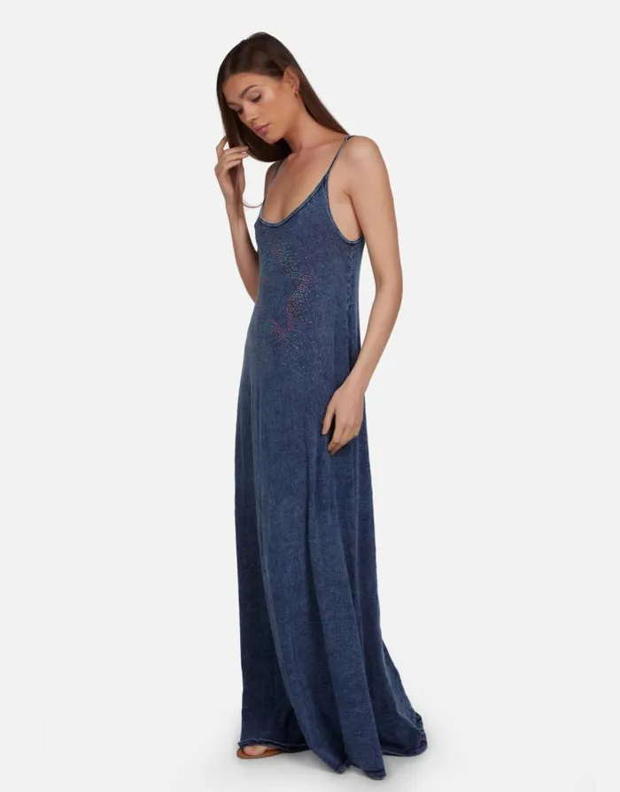 Berna Neon Stud Starburst Acid Denim Women Lauren Moshi Dresses