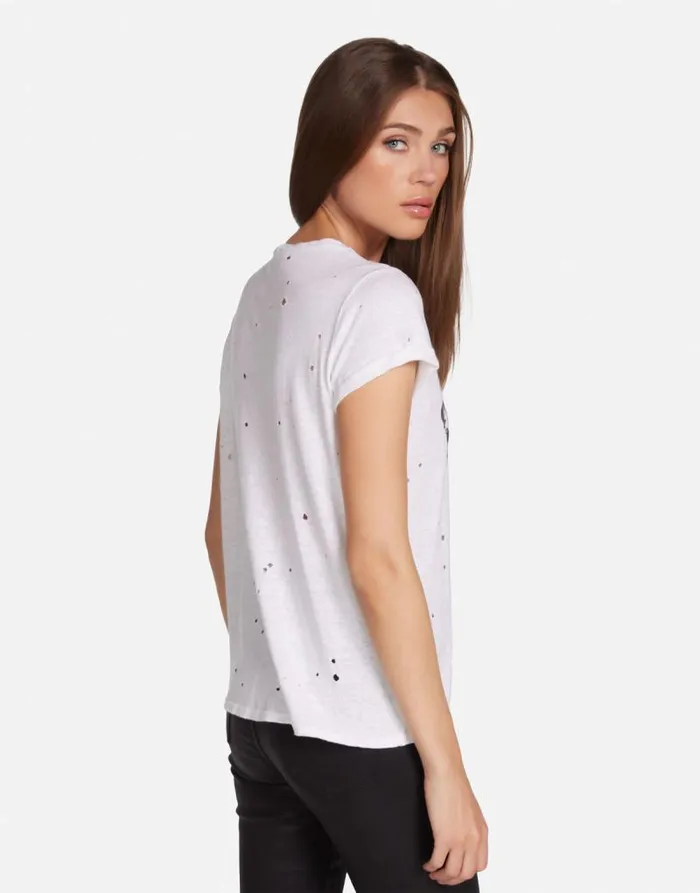 Bess Lightning Rottweiler Milk Women Lauren Moshi Short Sleeve