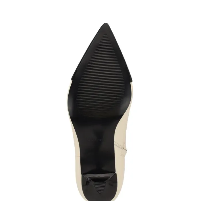 Birgy Pointy Cap Toe Dress Booties Ivory Leather Women Nine West Boots and Booties Birgy Pointy Cap Toe Dress Booties Ivory Leather Women Nine West Boots and Booties