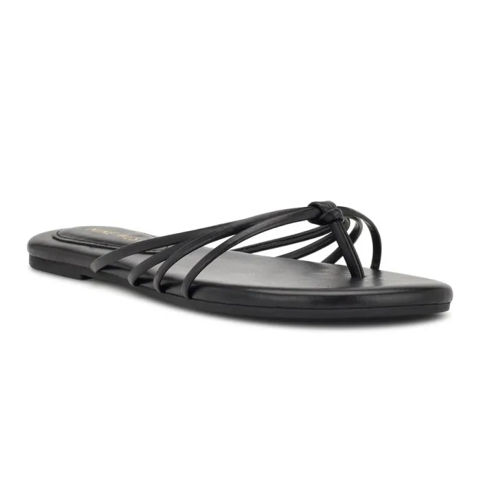 Blithe Flat Sandals Black Women Nine West Sandals Blithe Flat Sandals Black Women Nine West Sandals