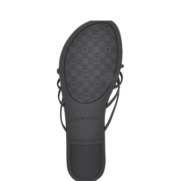 Blithe Flat Sandals Black Women Nine West Sandals Blithe Flat Sandals Black Women Nine West Sandals