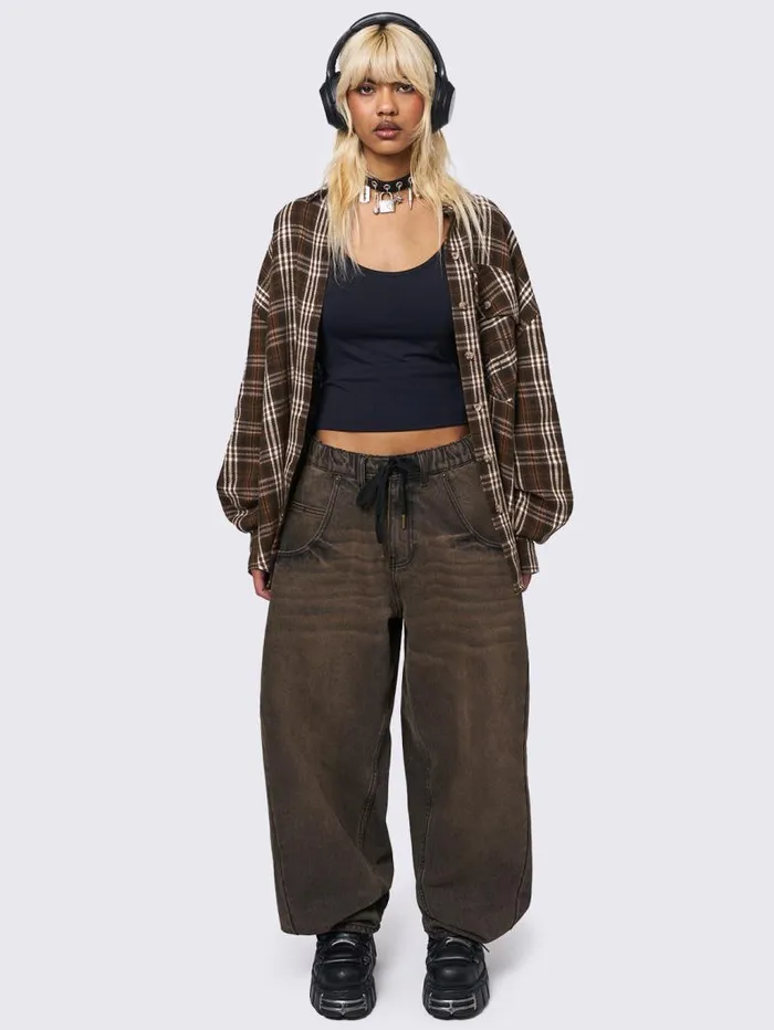 Bloom Brown Balloon Jeans Women Minga London Bottoms