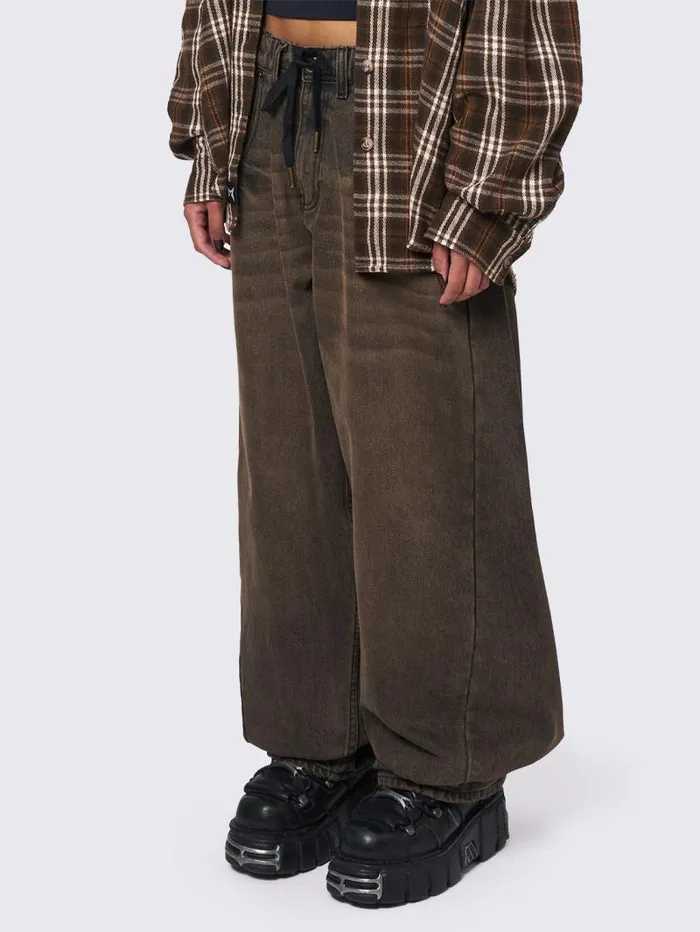 Bloom Brown Balloon Jeans Women Minga London Bottoms