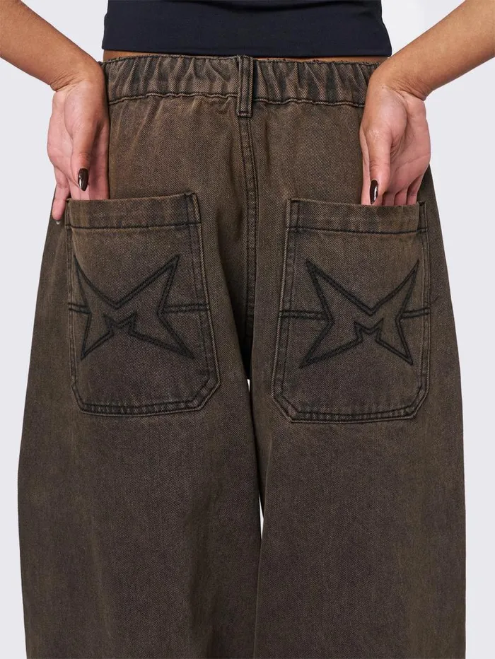 Bloom Brown Balloon Jeans Women Minga London Bottoms