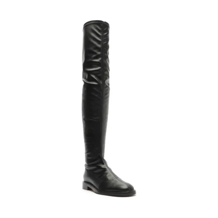 Boots Kaolin Over The Knee Leather Boot Black Schutz Shoes Boots