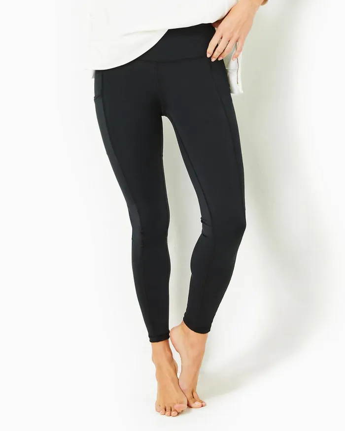 Bottoms WomenHome and Gifts Lilly Pulitzer UPF 50 Luxletic 26034 Weekender High Rise Legging Onyx