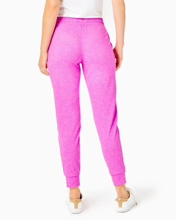Bottoms Women Lilly Pulitzer UPF 50 27034 Lillabeth Pant Heathered Elderberry
