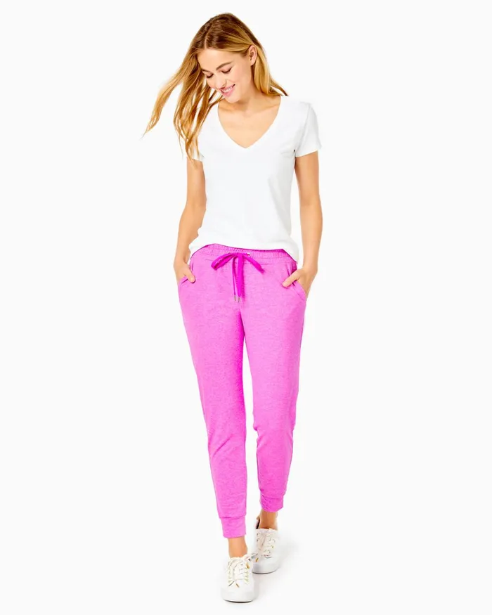 Bottoms Women Lilly Pulitzer UPF 50 27034 Lillabeth Pant Heathered Elderberry Bottoms Women Lilly Pulitzer UPF 50 27034 Lillabeth Pant Heathered Elderberry