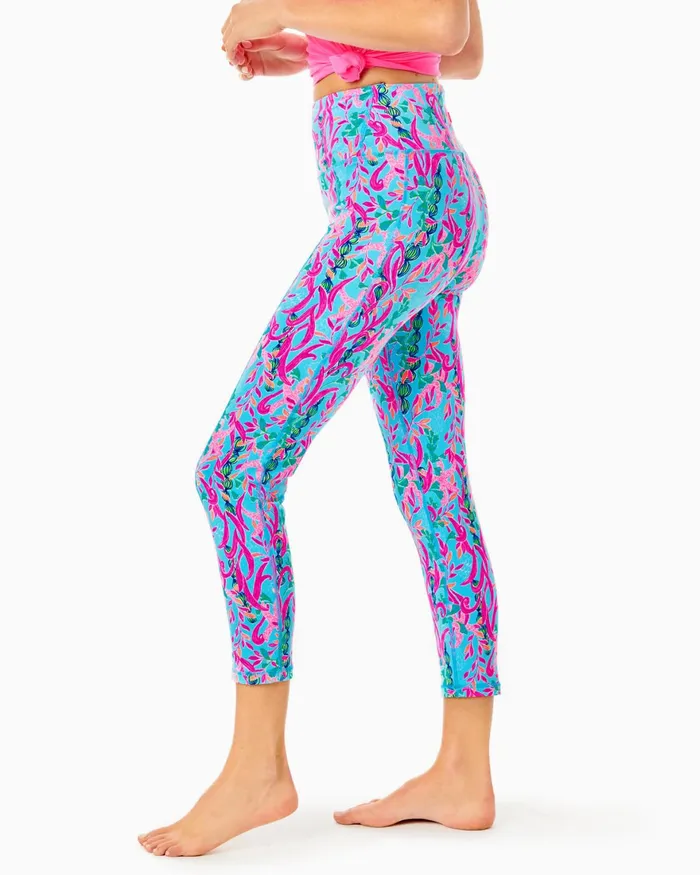 Bottoms Women Lilly Pulitzer UPF 50 Luxletic 24034 Weekender HighRise Midi Legging Multi Seaweed Samba Bottoms Women Lilly Pulitzer UPF 50 Luxletic 24034 Weekender HighRise Midi Legging Multi Seaweed Samba