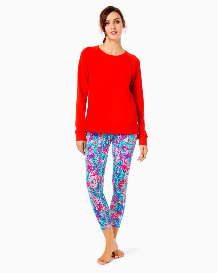 Bottoms Women Lilly Pulitzer UPF 50 Luxletic 24034 Weekender HighRise Midi Legging Multi Seaweed Samba Bottoms Women Lilly Pulitzer UPF 50 Luxletic 24034 Weekender HighRise Midi Legging Multi Seaweed Samba
