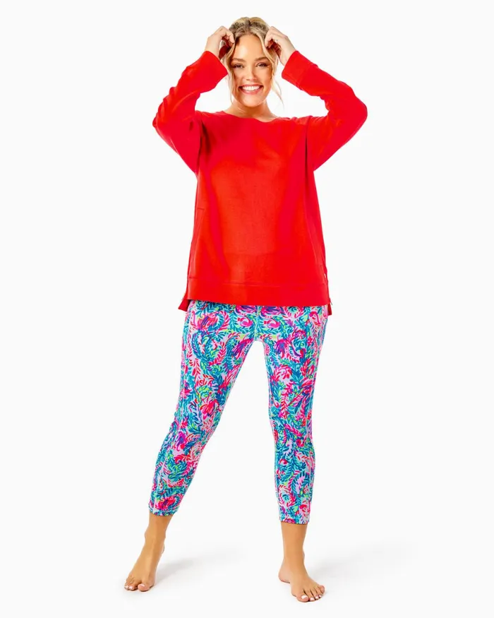 Bottoms Women Lilly Pulitzer UPF 50 Luxletic 24034 Weekender HighRise Midi Legging Multi Seaweed Samba Bottoms Women Lilly Pulitzer UPF 50 Luxletic 24034 Weekender HighRise Midi Legging Multi Seaweed Samba