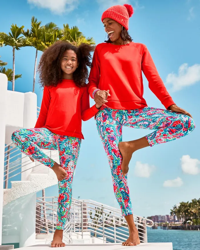 Bottoms Women Lilly Pulitzer UPF 50 Luxletic 24034 Weekender HighRise Midi Legging Multi Seaweed Samba Bottoms Women Lilly Pulitzer UPF 50 Luxletic 24034 Weekender HighRise Midi Legging Multi Seaweed Samba