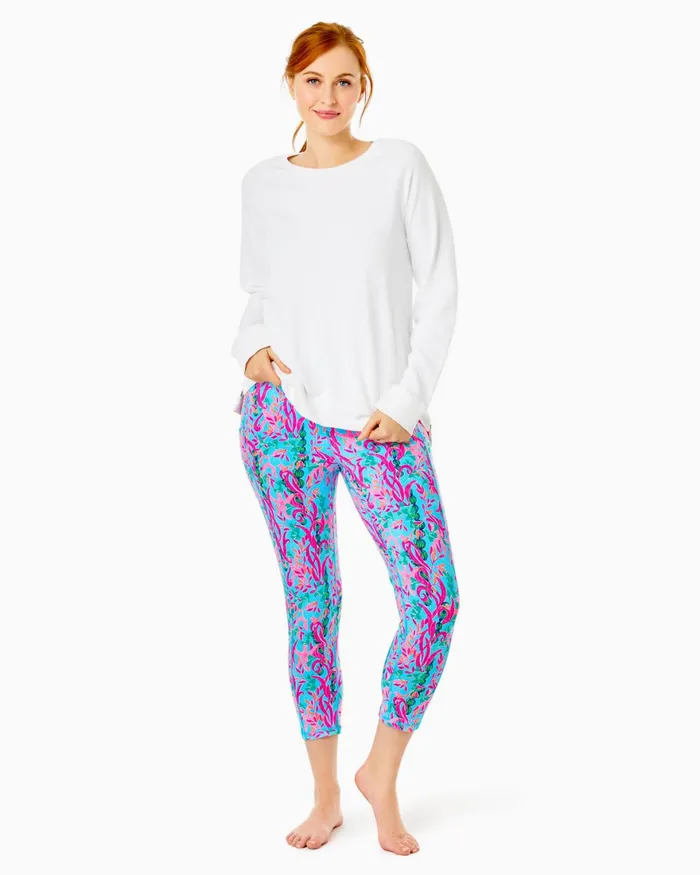 Bottoms Women Lilly Pulitzer UPF 50 Luxletic 24034 Weekender HighRise Midi Legging Multi Seaweed Samba Bottoms Women Lilly Pulitzer UPF 50 Luxletic 24034 Weekender HighRise Midi Legging Multi Seaweed Samba