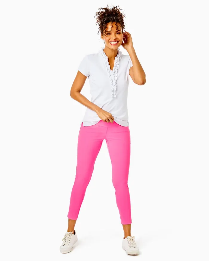 Bottoms Women Lilly Pulitzer UPF 50 Luxletic 28034 Corso Pant Aura Pink