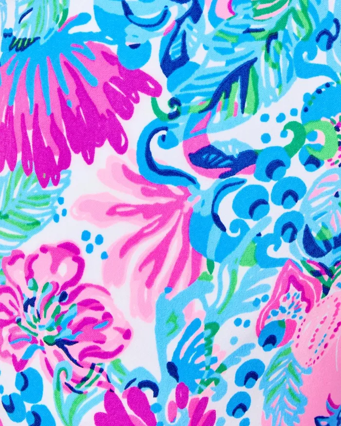 Bottoms Women Lilly Pulitzer UPF 50 Luxletic 9034 Reid Short Mandevilla Baby Paradise Petals Golf
