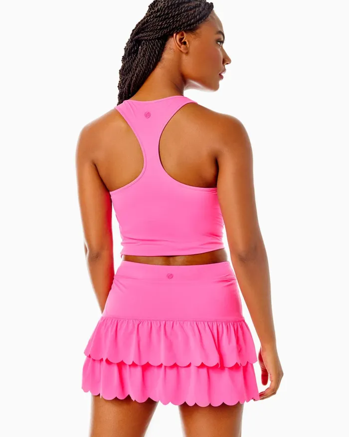 Bottoms Women Lilly Pulitzer UPF 50 Luxletic Miesha Scallop Skort Aura Pink