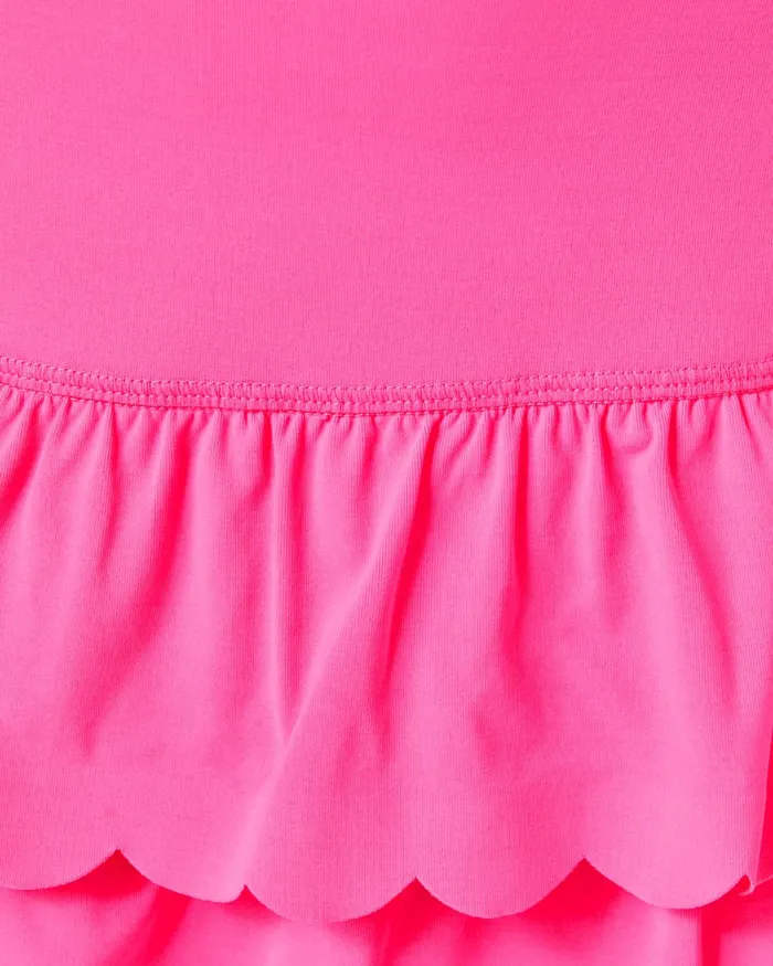 Bottoms Women Lilly Pulitzer UPF 50 Luxletic Miesha Scallop Skort Aura Pink Bottoms Women Lilly Pulitzer UPF 50 Luxletic Miesha Scallop Skort Aura Pink