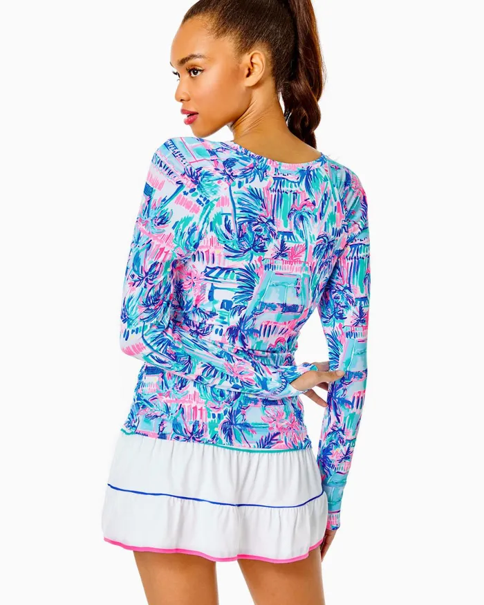Bottoms Women Lilly Pulitzer UPF 50 Luxletic Peachy Skort Resort White