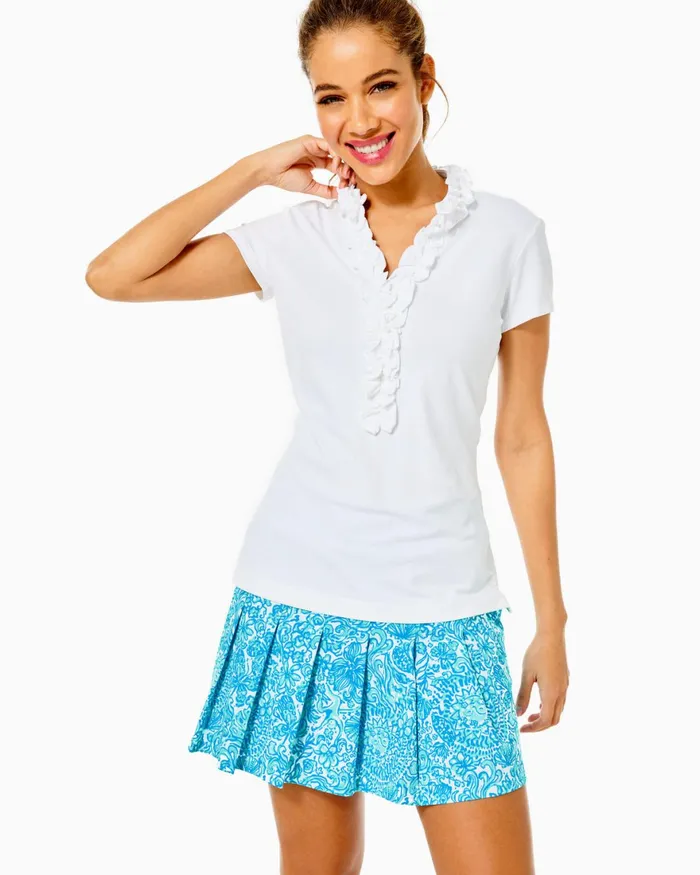 Bottoms Women Lilly Pulitzer UPF 50 Luxletic Priska Skort Resort White Took Me By Sunrise Golf Bottoms Women Lilly Pulitzer UPF 50 Luxletic Priska Skort Resort White Took Me By Sunrise Golf