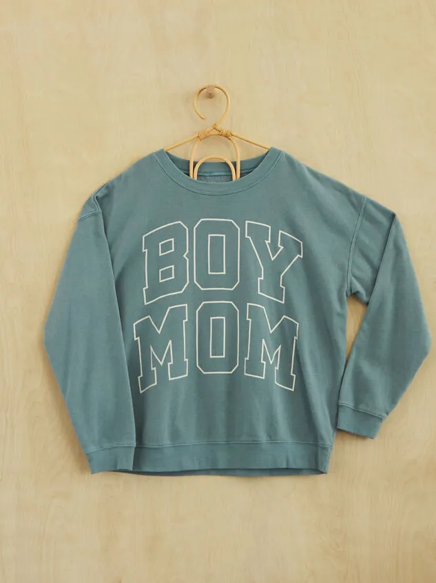 Boy Mom Crewneck Stoneblue Women Altar039d State Mama