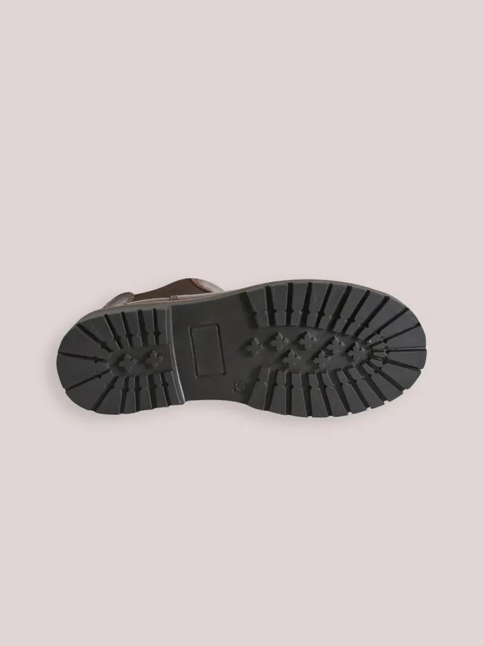 Boys Shoes Cyrillus Leather Chelsea Boots Chocolat