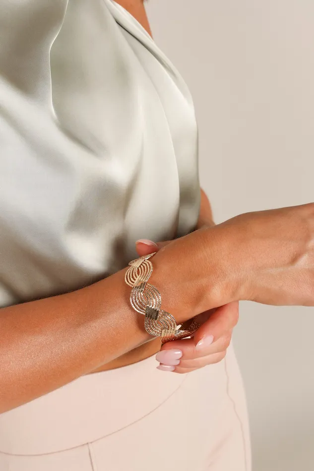 Bracelets petalandpup Women Eliana Cuff Bracelet 8211 Gold Gold