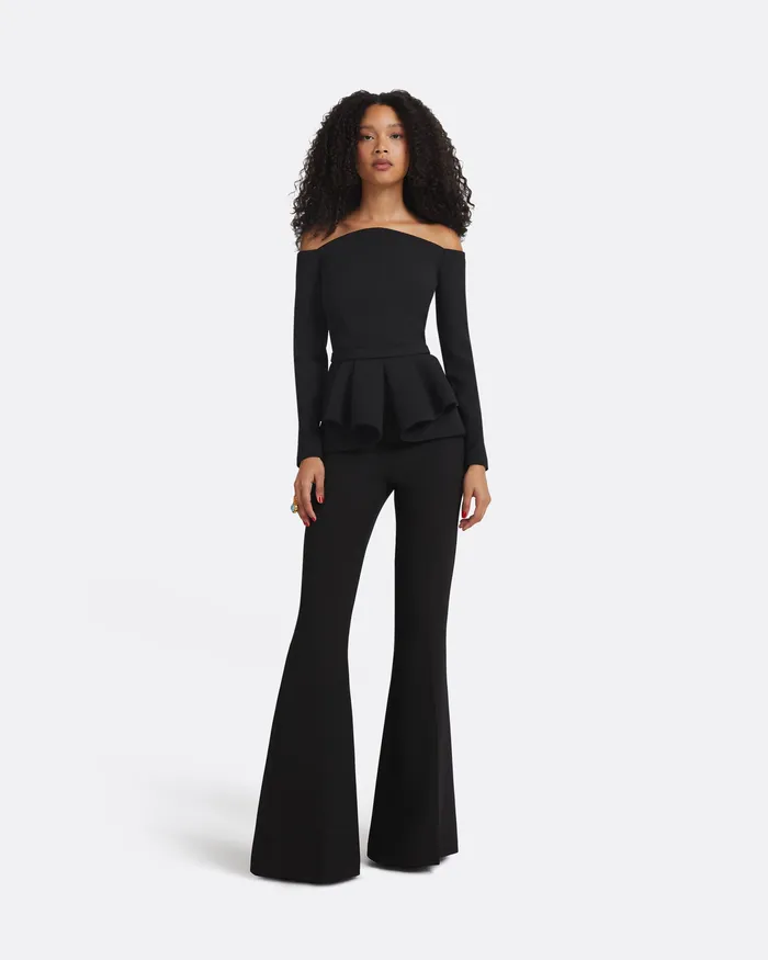 Brien Black Top Black Tops Safiyaa Women