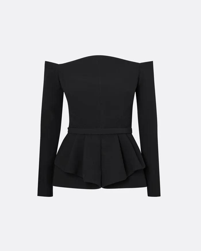 Brien Black Top Black Tops Safiyaa Women