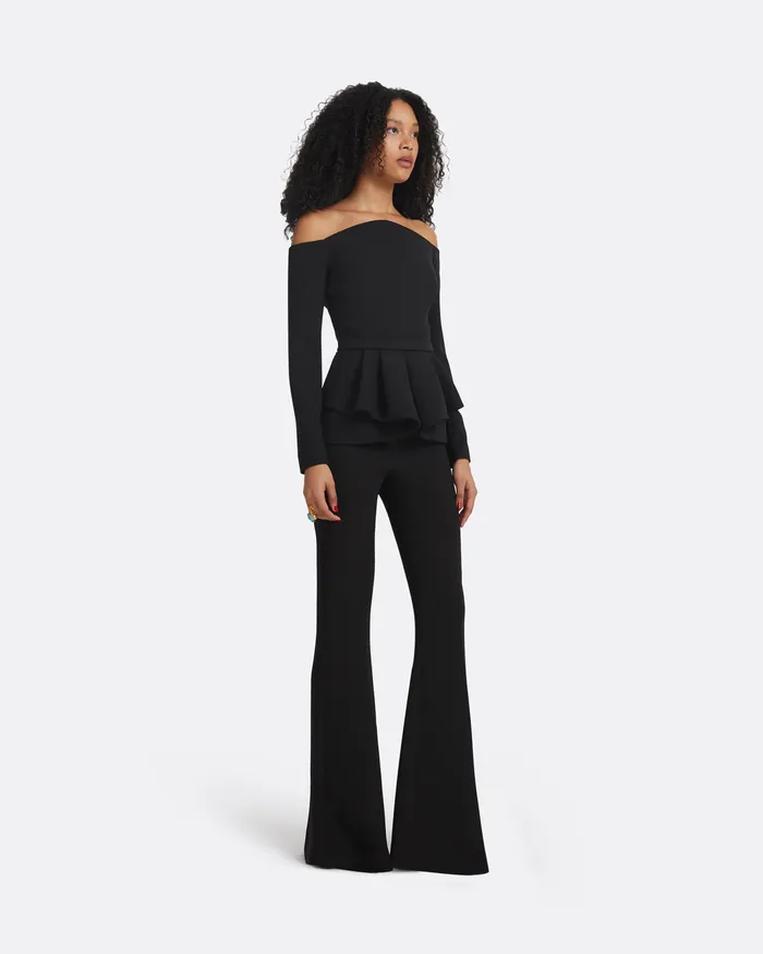 Brien Black Top Black Tops Safiyaa Women