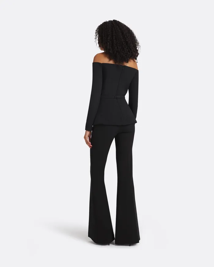 Brien Black Top Black Tops Safiyaa Women